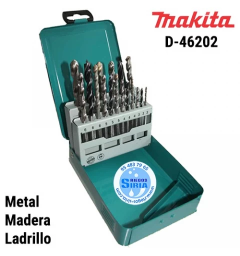 Set Brocas 18pcs Metal Madera Ladrillo D-46202