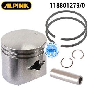 Pistón Completo Alpina Stiga ABR26J AMT26 ATR26J B26J BG26CBTH MT26 SB250D SBC226J SBC227 SGT226J SMT226 ST250J T26J 160086