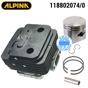Cilindro Completo Alpina Stiga ABR26J AMT26 ATR26J B26J BG26CBTH MT26 SB250D SBC226J SBC227 SGT226J SMT226 ST250J T26J 160087