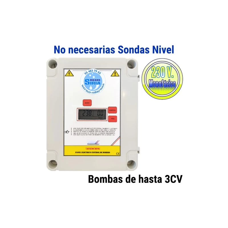 Cuadro Eléctrico Digital Bombas hasta 3CV 230V CD1DG20A