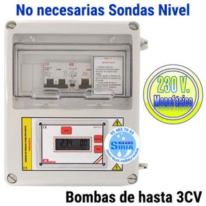 Cuadro Eléctrico Digital Bombas hasta 3CV 230V con Diferencial CD1DG20B