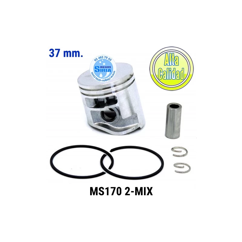 Pistón Completo compatible MS170 2 Mix 37mm 020642