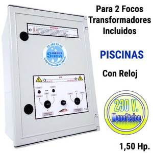 Cuadro Eléctrico Bomba Piscina 1,50CV 230V + 2 Focos CFI2-203