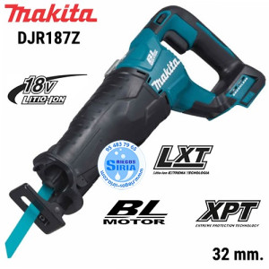 Sierra de Sable Makita 18V LXT BL 32mm DJR187Z DJR187Z