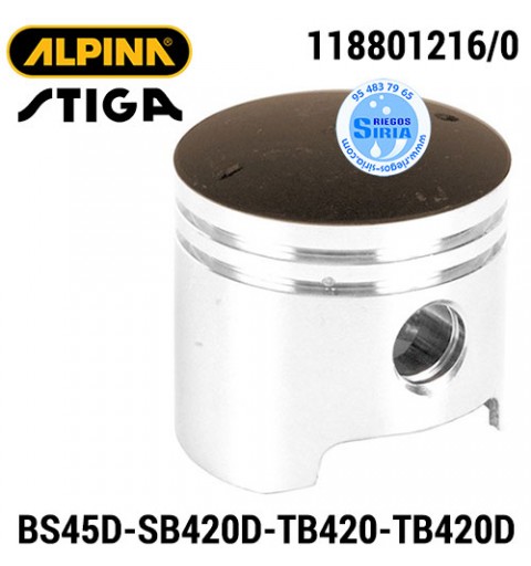 Pistón Completo Alpina Stiga BS45D SB420D TB420 TB420D 160121