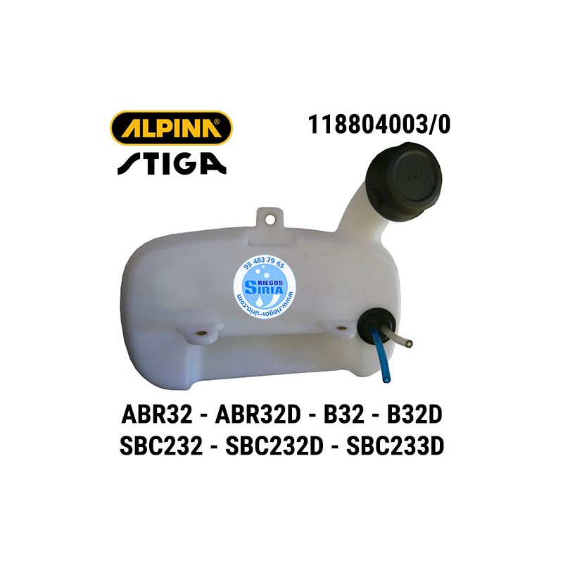Depósito Gasolina Alpina Stiga ABR32 ABR32D B32 B32D SBC232 SBC232D SBC233D 160105