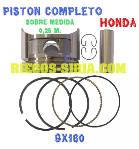 Pistón Completo adaptable GX 160 + 0,25 mm 000129