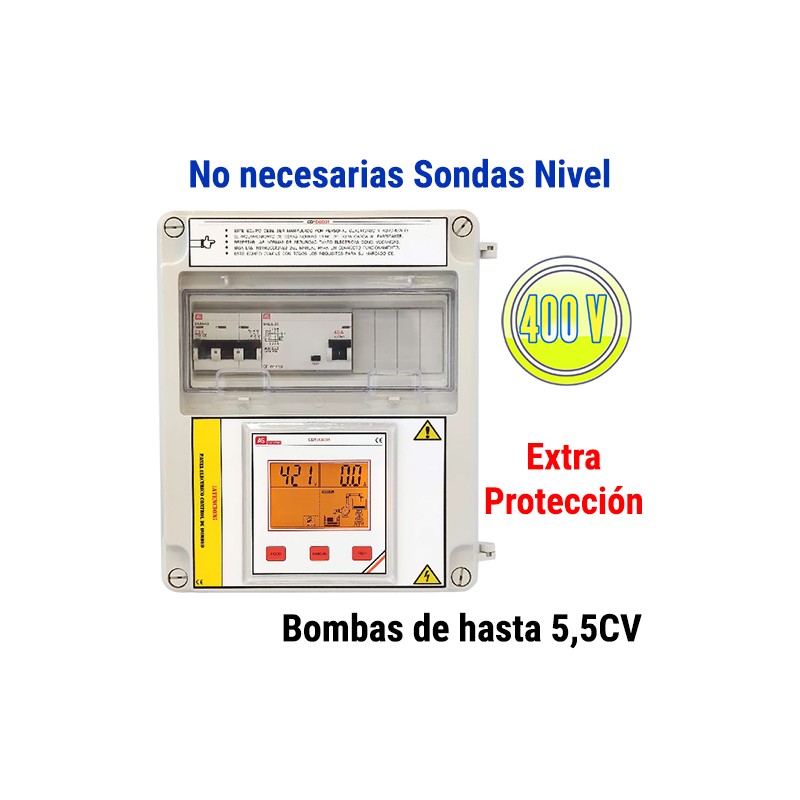 Cuadro Eléctrico Digital Bombas Hasta 5,5CV 400V con Diferencial CD1DG311B