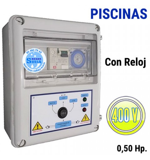 Cuadro Eléctrico Piscinas 0,50CV 400V CF402