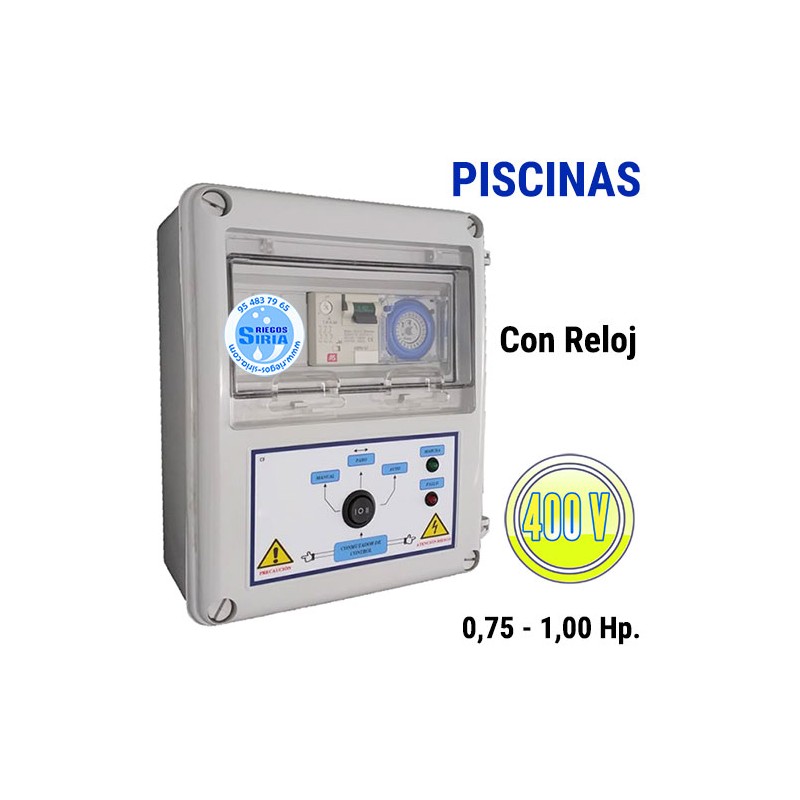 Cuadro Eléctrico Piscinas 0,75-1,00CV 400V CF403