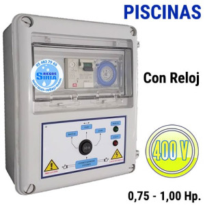 Cuadro Eléctrico Piscinas 0,75-1,00CV 400V CF403