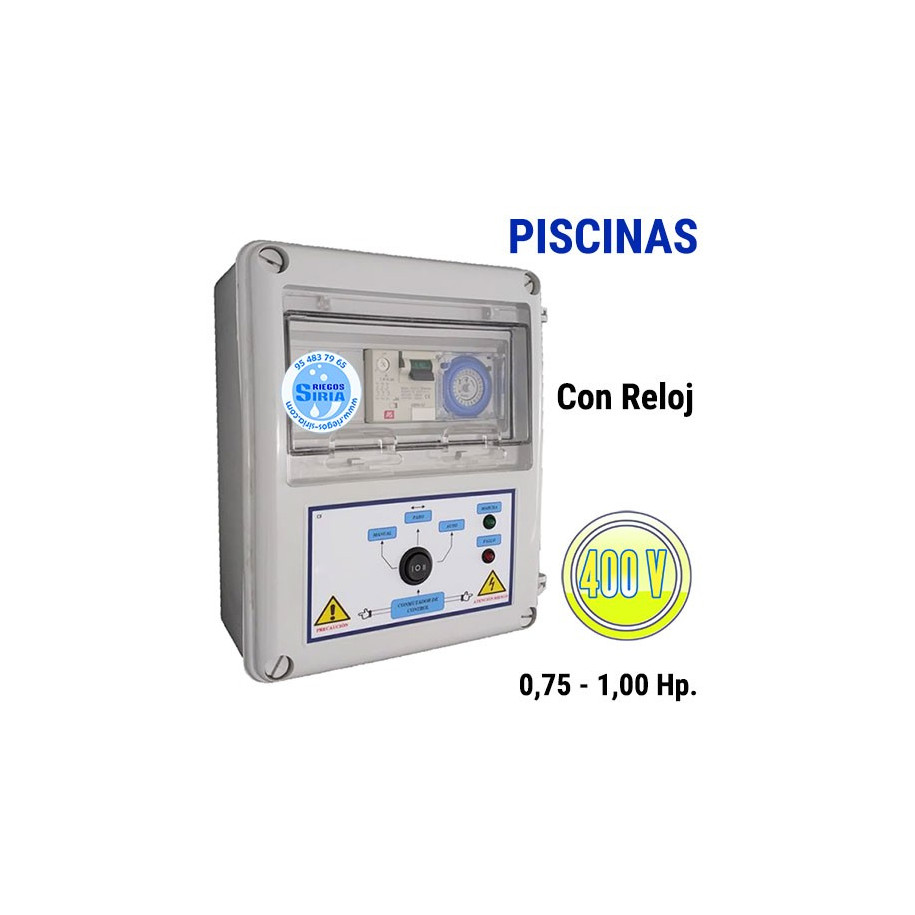 Cuadro Eléctrico Piscinas 0,75-1,00CV 400V CF403