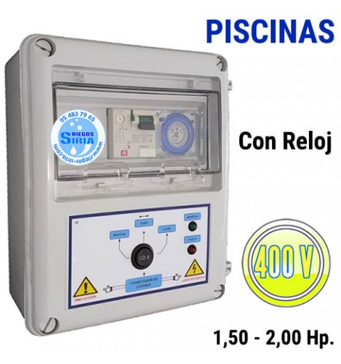 Cuadro Eléctrico Piscinas 1,50-2,00CV 400V CF404