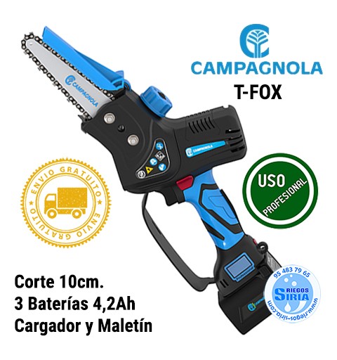 Sierra de Cadena 25,2Vmax 10cm 3Bat 4,2Ah Campagnola T-FOX LN24.0950