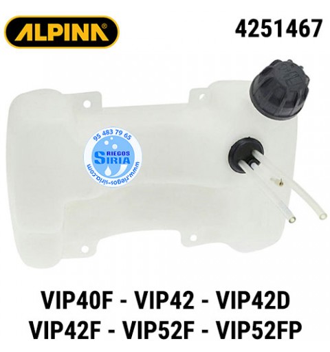 Depósito de Gasolina Alpina VIP40F VIP42 VIP42D VIP42F VIP52F VIP52FP 160009