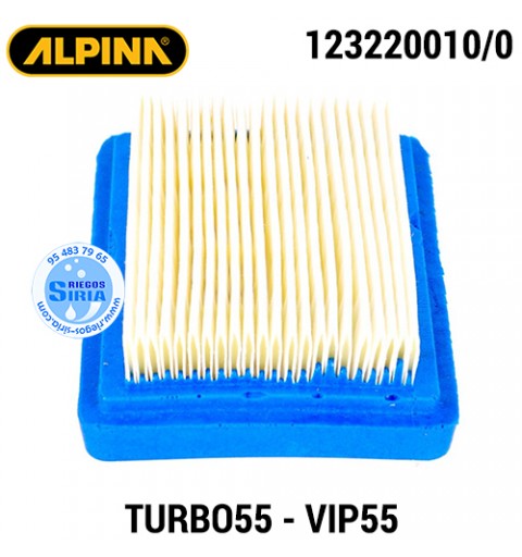 Filtro de Aire Alpina TURBO55D VIP55 VIP55D VIP55F 160062