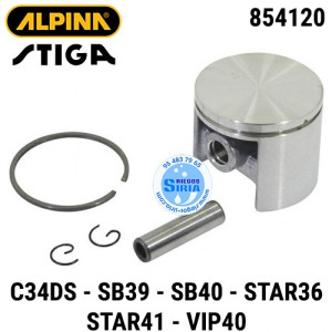 Pistón Completo Alpina Stiga C34DS SB39 SB40 STAR36 STAR41 VIP40 160137