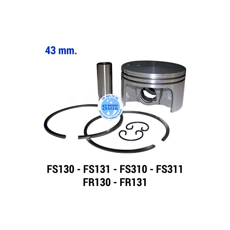 Pistón Completo compatible FS130 FS111 FS111 FC100 FC111 43 mm. 021566