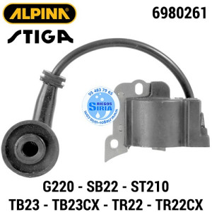 Bobina Alpina Stiga G220 SB22 ST210 TB23 TB23CX TR22 TR22CX 160141