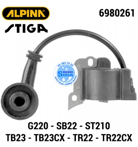 Bobina Alpina Stiga G220 SB22 ST210 TB23 TB23CX TR22 TR22CX 160141