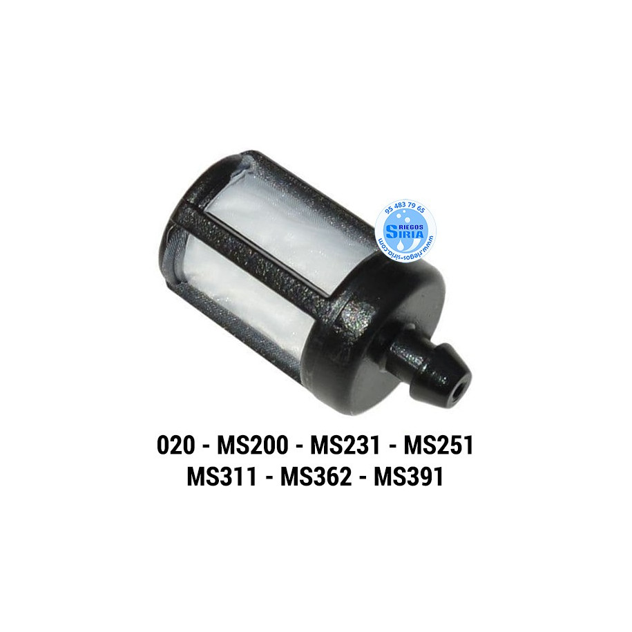 Filtro Gasolina adaptable 020 MS200 MS231 MS251 MS311 MS362 MS391 020210