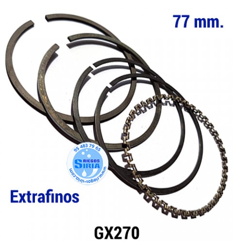 Juego de Segmentos compatible GX270 77 mm. Extrafinos 000594
