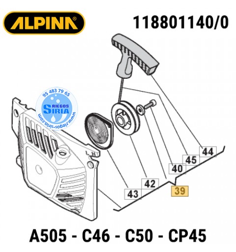 Arrancador Alpina A505 C46 C50 CP45 160026