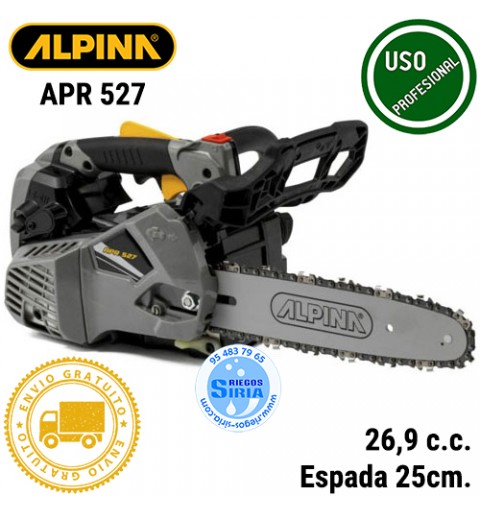 APR527 Alpina MOTOSIERRA Poda Gasolina 26,9c.c. 25cm.