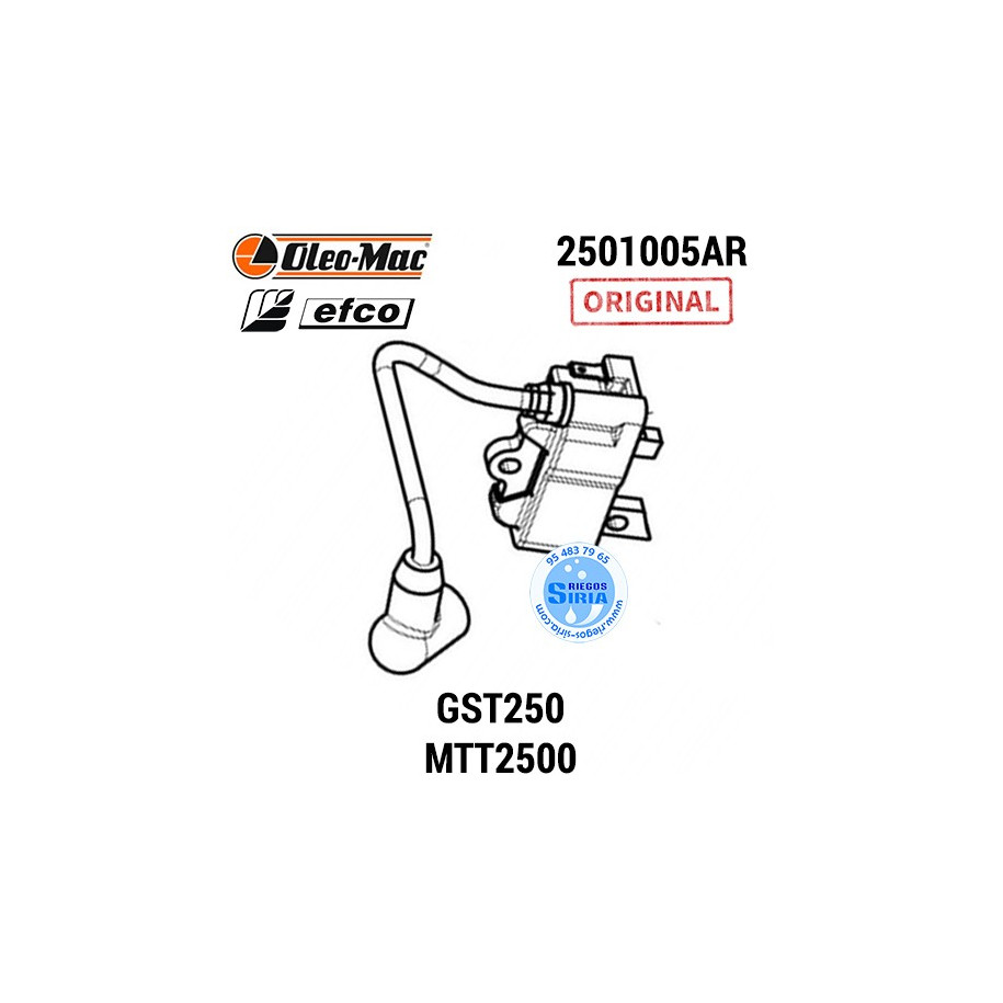 Bobina Original Oleo Mac GST250 Efco MTT2500 090293