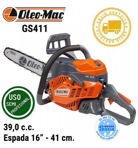Motosierra Gasolina Oleo Mac 39,0 c.c. 41cm. GS411 GS411