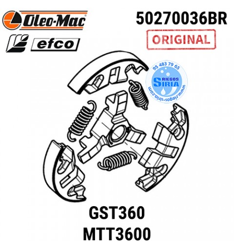 Embrague Original Oleo Mac GST360 Efco MTT3600 090303