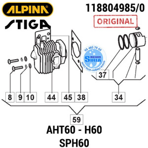 Cilindro Completo Original AHT60 H60 SHP60 160090