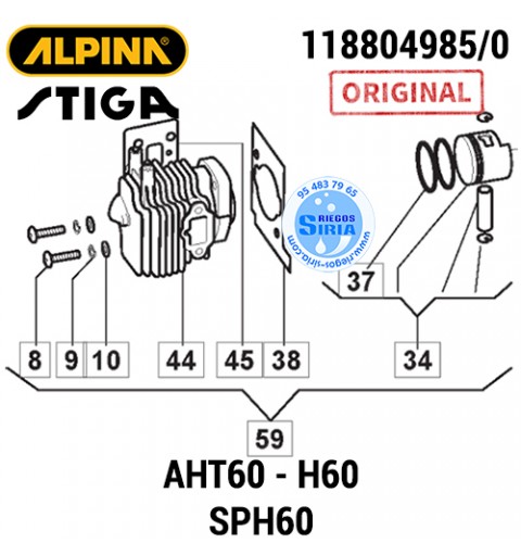 Cilindro Completo Original AHT60 H60 SHP60 160090