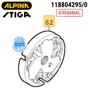 Embrague Alpina Stiga AC38 AC42 AC46 AC52 ACS538 ACS542 ACS546 ACS552 SP386 SP426 SP466 SP526 160075