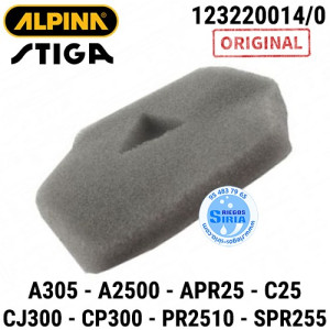 Filtro de Aire Original A305 A305C A2500 APR25 C25 CJ300 CP300 PR2510 SPR255 160154