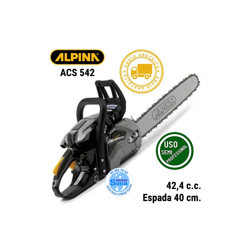 Motosierra Gasolina Alpina 42,4 c.c. 40 cm ACS542 240421604/A21