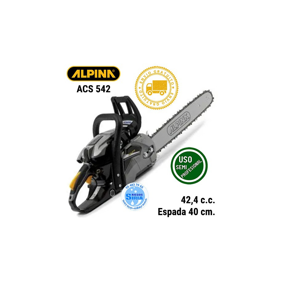 Motosierra Gasolina Alpina 42,4c.c. 40cm ACS542 240421604/A21