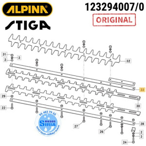 Soporte Cuchillas Superior Original AHT60 H60 HTC550 HTJ550 SHJ550 SHP60 140048