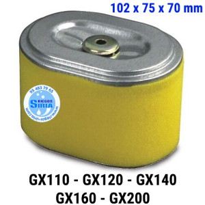 Filtro de aire adaptable GX 110 120 140 160 200 000077