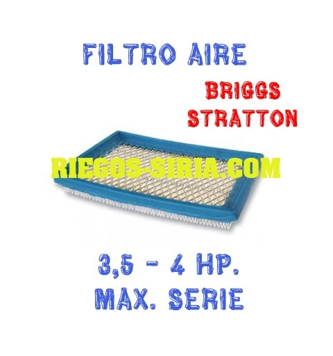Filtro de Aire adaptable Briggs Stratton 3,5 4 Hp. Max Serie 010055