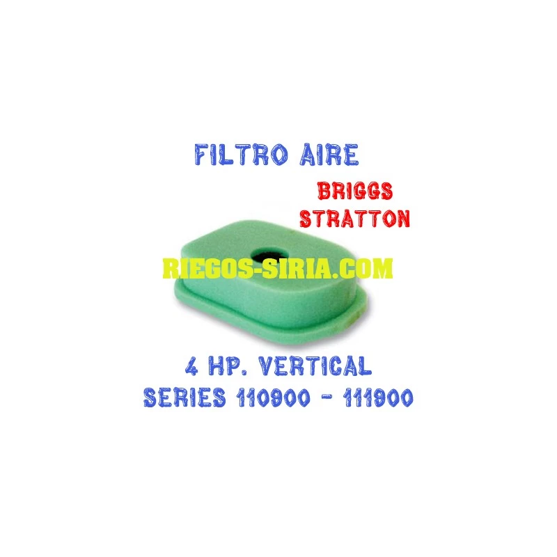 Filtro de Aire adaptable Briggs Stratton 4 Hp. Vertical 010059