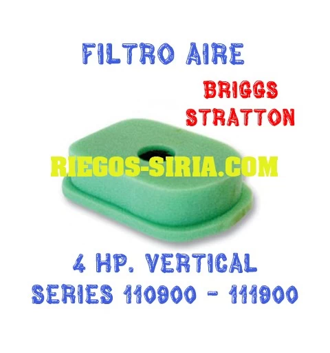 Filtro de Aire adaptable Briggs Stratton 4 Hp. Vertical 010059