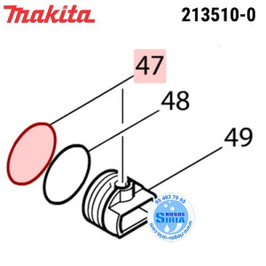 Junta Tórica 36 Original Makita 213510-0 213510-0