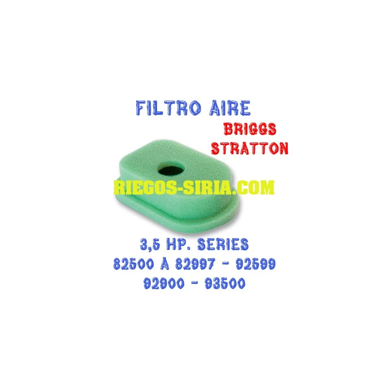 Filtro de Aire adaptable Briggs Stratton 3 - 3,5 Hp. 010052