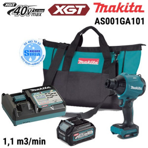 Pistola de Soplado 40Vmax XGT BL 1,1m3/min 1Bat 2Ah AS001GA101 AS001GA101