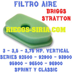 Filtro de Aire adaptable Briggs Stratton 3-3,5-3,75 Hp. Sprint Classic 010053