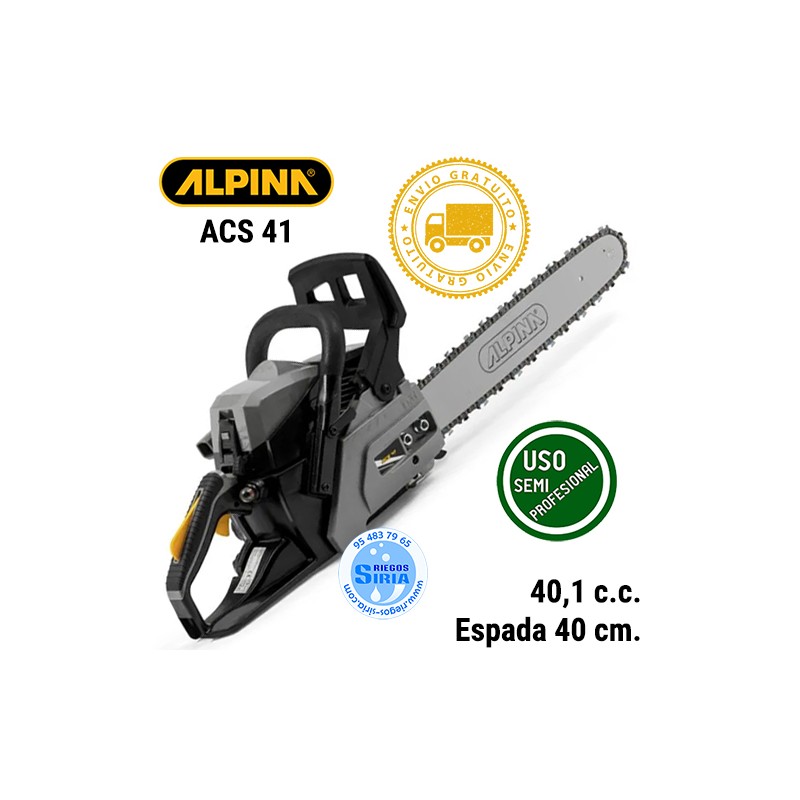 Motosierra Gasolina Alpina 40,1c.c. 40cm ACS41 204016004/A20