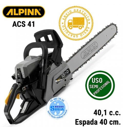 Motosierra Gasolina Alpina 40,1c.c. 40cm ACS41 204016004/A20