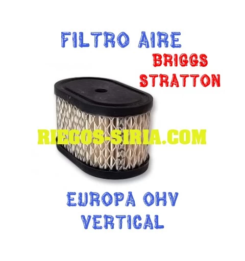 Filtro de Aire adaptable Briggs Stratton Europa OHV Vertical 010249