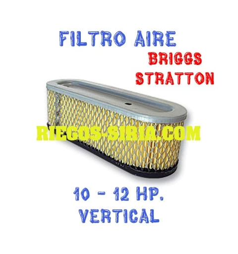Filtro aire compatible Briggs Stratton 10 - 12 Hp. Vertical
